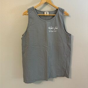 Alpha Phi Ivy League Comfort Colors Tank - Size Medium